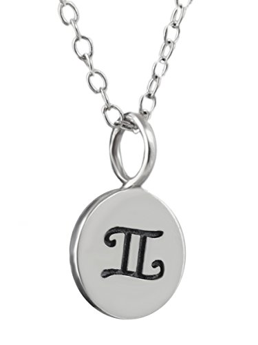 Sterling Silver Tiny Gemini Zodiac Horoscope Charm Necklace, 18 Inch Sterling Silver Tiny Gemini Zodiac Horoscope Charm Necklace, 18 Inch von FashionJunkie4Life