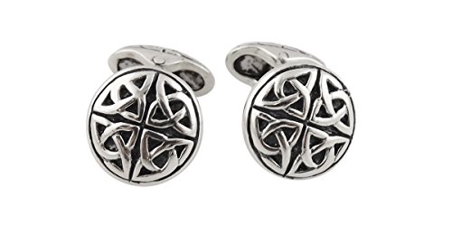 Trinity Keltisch Knoten Herren-Manschettenknöpfe – Sterling Silber, 1 Paar Manschettenknöpfe von FashionJunkie4Life