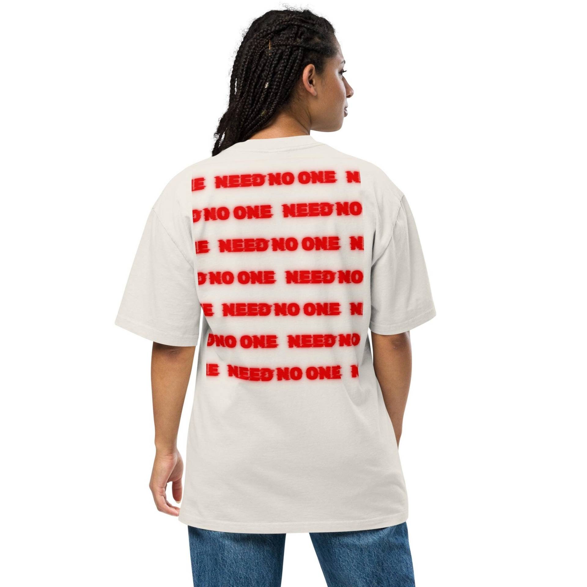 They Not Like Us/Need No One Oversized T-Shirt With Backprint They Not Like Us/Need No One Oversized T-Shirt With Backprint von FashionOrbit24