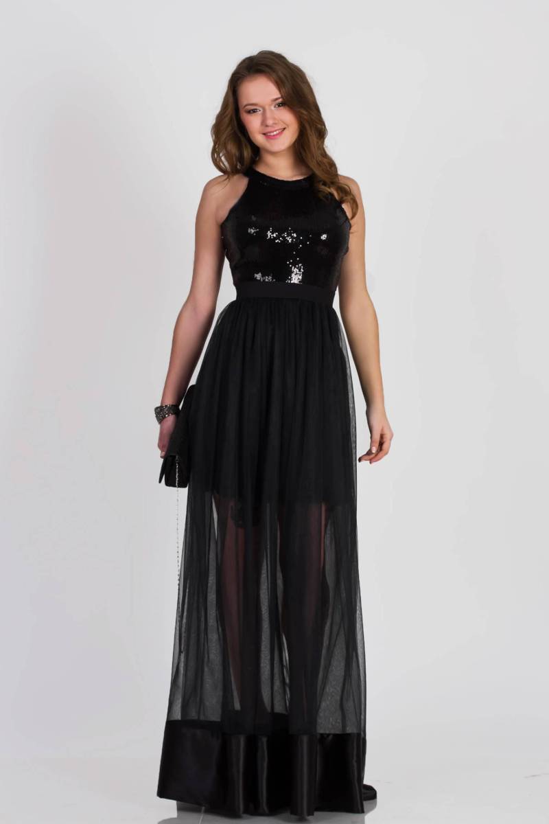 Tüllrock Frauen, Schwarz Durchsichtig Rock von FashionStylishDress