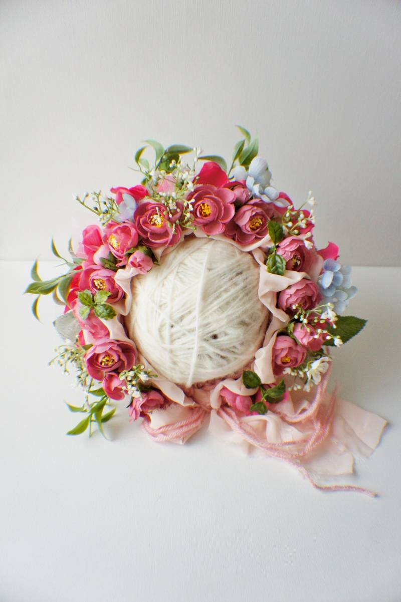 Baby Mütze Gestrickt Neugeborenen Fotorequisite von FashionTouch