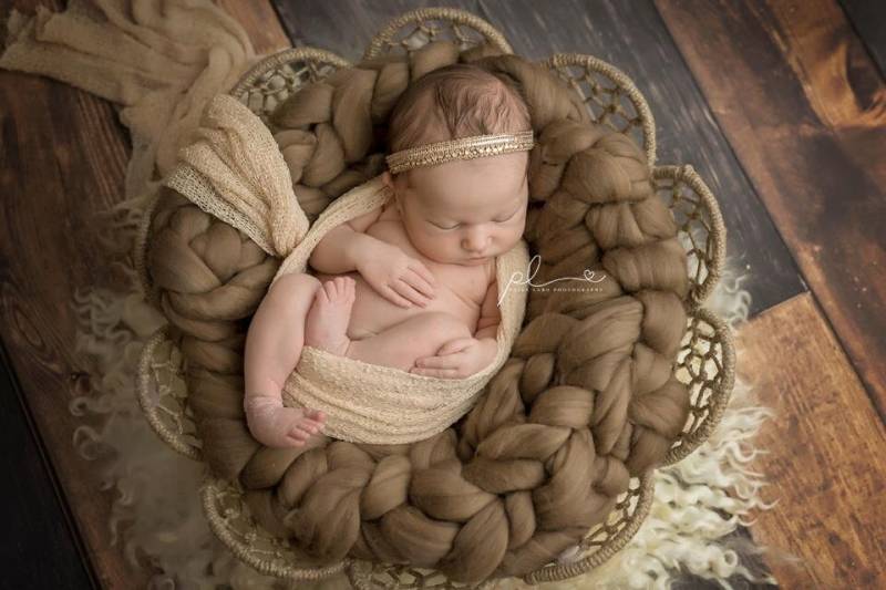 Neugeborenen Stirnband, Neugeborene Foto Prop, Stickerei Stirnband Verziert, Blume Halo Rts von FashionTouch