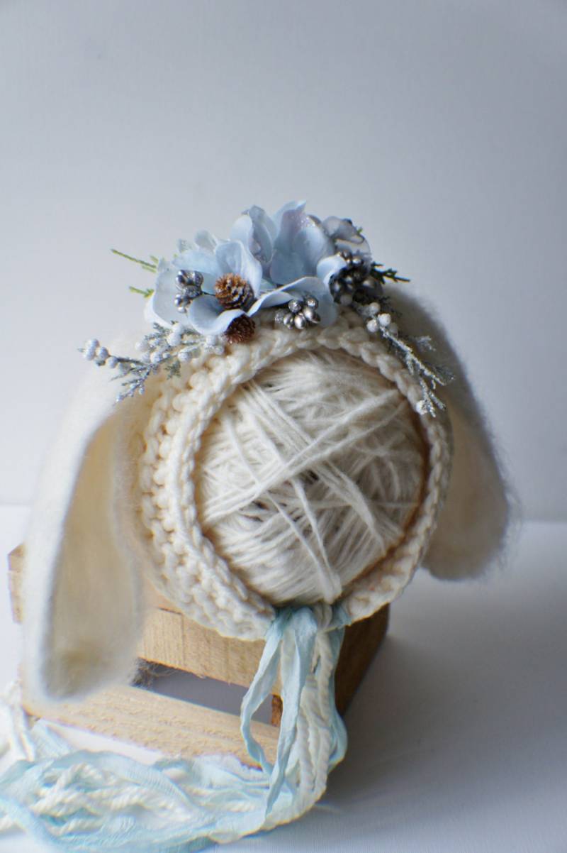 Weihnachten Motorhaube, Floral Garten Bunny Sitter Herbst Baby Foto Prop Weihnachtsfoto von FashionTouch