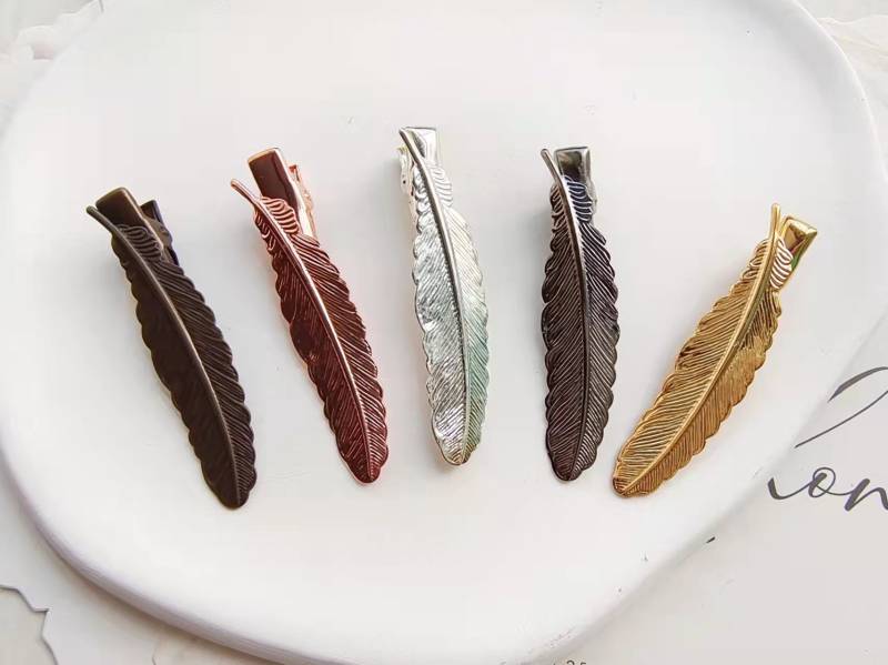 10 Stück Haarspange Frauen - Messing Haarnadel Roh Überzug Antike Bronze Feder Filigrane Haarkamm Stift Finden von Fashionandantique