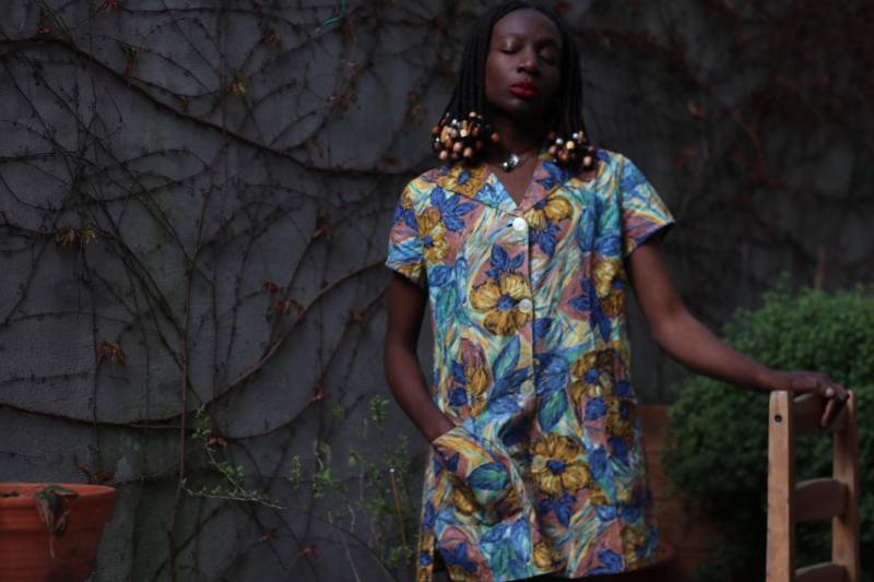 70Er Jahre Floral Minikleid Vintage Sommerkleid Aus Baumwolle in A-Linie von FashionforFables