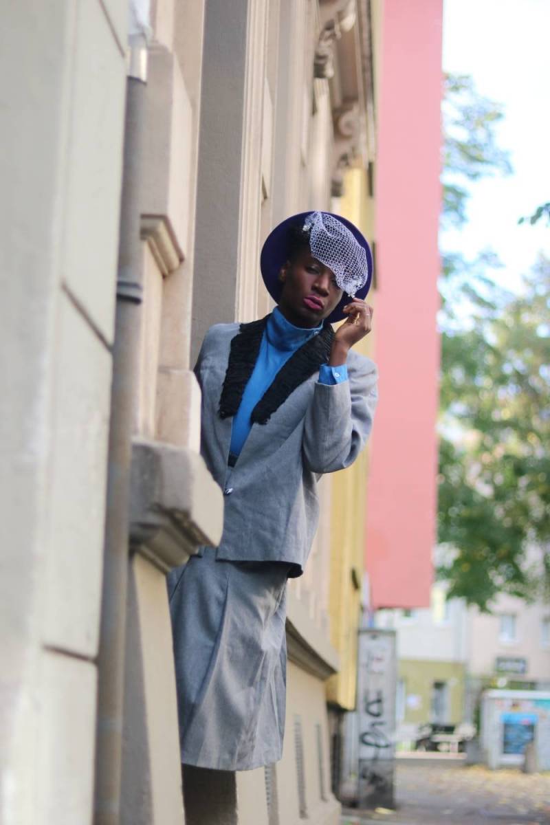 Handgemachter 60Er Jahre Grauer Kostümrock Vintage Gefütterter Blazer, Faltenrock von FashionforFables