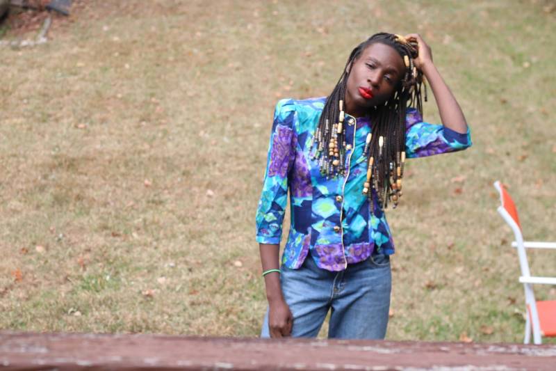 Vintage Ultra Kleid Heller Abstrakter Print Viskose Bluse, Jacke Oder Blazer Us 10 M von FashionforFables