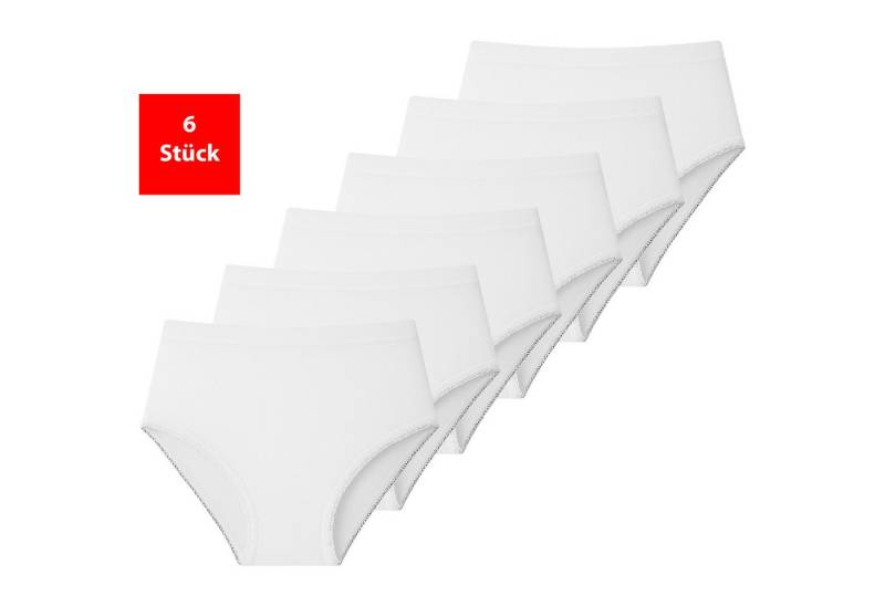 Fashionschmiede Taillenslip Damen Slip im 3 - 6er Pack Baumwolle Unterhose Schlüpfer Maxislip (Packung, 6-St., 6er-Pack) 95 % Baumwolle · Elastisch · Bequem · Atmungsaktiv von Fashionschmiede