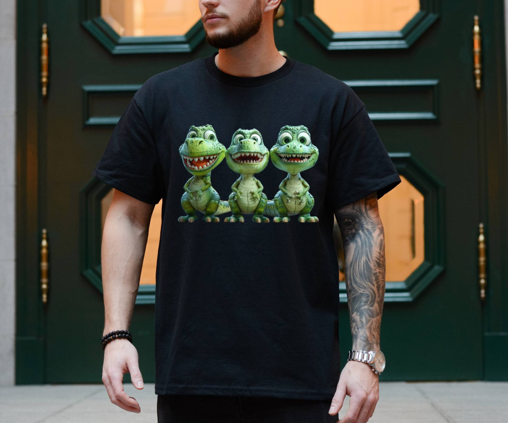 Dinosaurier T-Shirt, Dino Shirt, Geschenk Für Liebhaber, Shirt Mit Print, Cartoon Design Dinosaurier T-Shirt, Dino Shirt, Geschenk Für Liebhaber, Shirt Mit Print, Cartoon Design von Fashnip