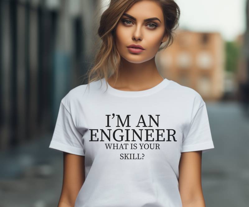 Engineer Shirt, Mechanic Shirt, Student, Women in Engineering, Engineering Degree Engineer Shirt, Mechanic Shirt, Student, Women in Engineering, Engineering Degree von Fashnip