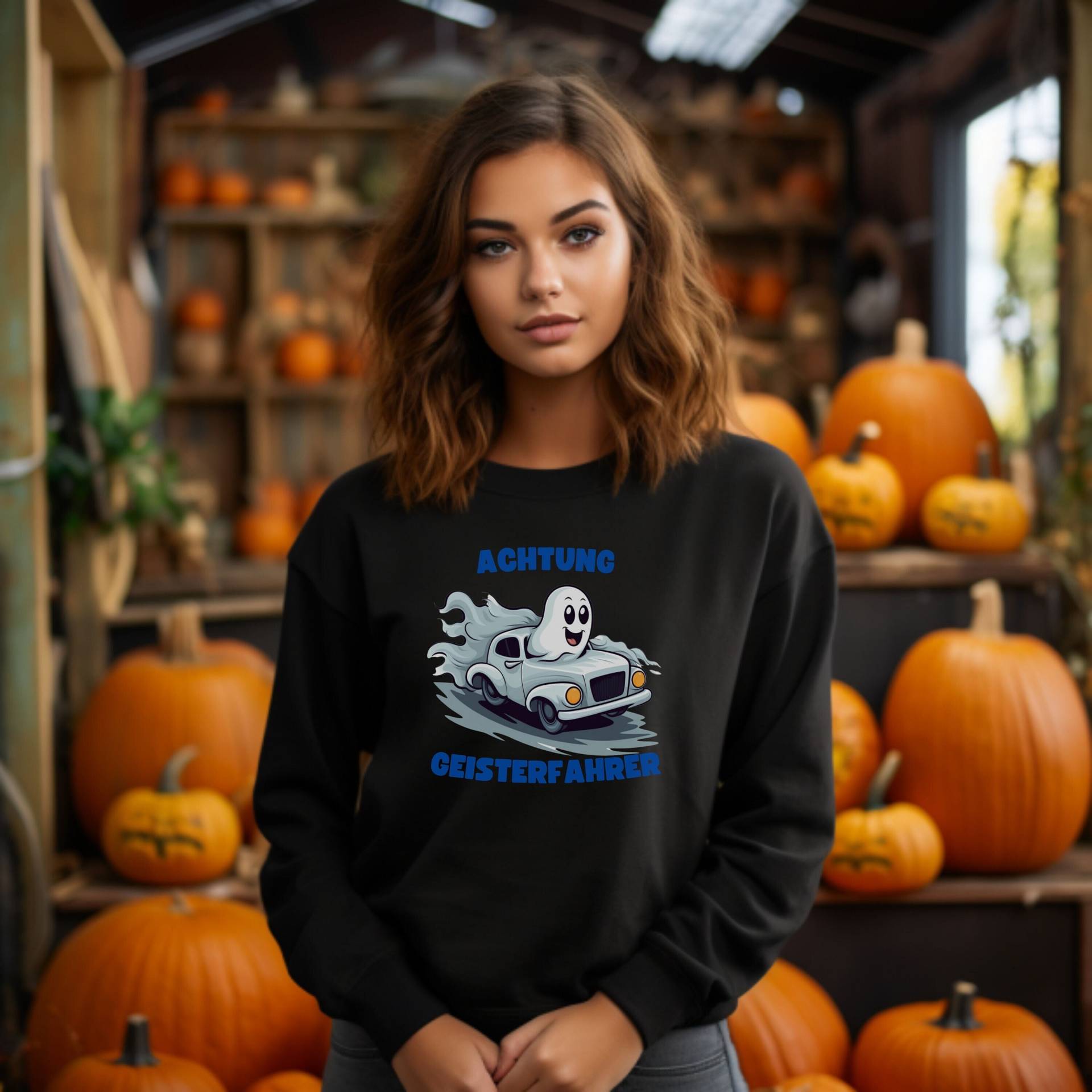 Geisterfahrer Sweatshirt, Halloween Lustiges Halloween-Party, Geschenk Für Ihn, Geist Süßes Sweatshirt Geisterfahrer Sweatshirt, Halloween Lustiges Halloween-Party, Geschenk Für Ihn, Geist Süßes Sweatshirt von Fashnip