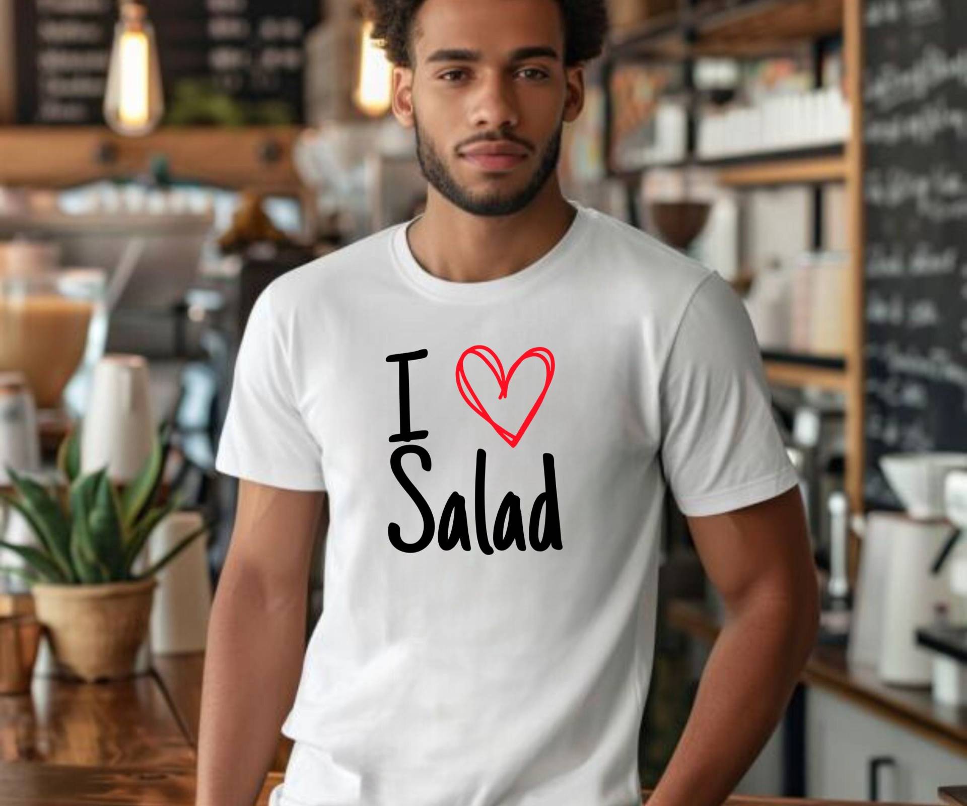 I Love Salad Shirt, Favorite Food, Heart Design, Gift Idea For Veggies Lovers, Veggie Lifestyle, Healthy Kitchen, Chef Design I Love Salad Shirt, Favorite Food, Heart Design, Gift Idea For Veggies Lovers, Veggie Lifestyle, Healthy Kitchen, Chef Design von Fashnip