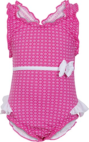 fashy little stars Baby - Mädchen Wiederverwendbare Badewindel Baby und Kleinkind Schwimmwindel, Rosa/Weiß, 98-104 EU von Fashy