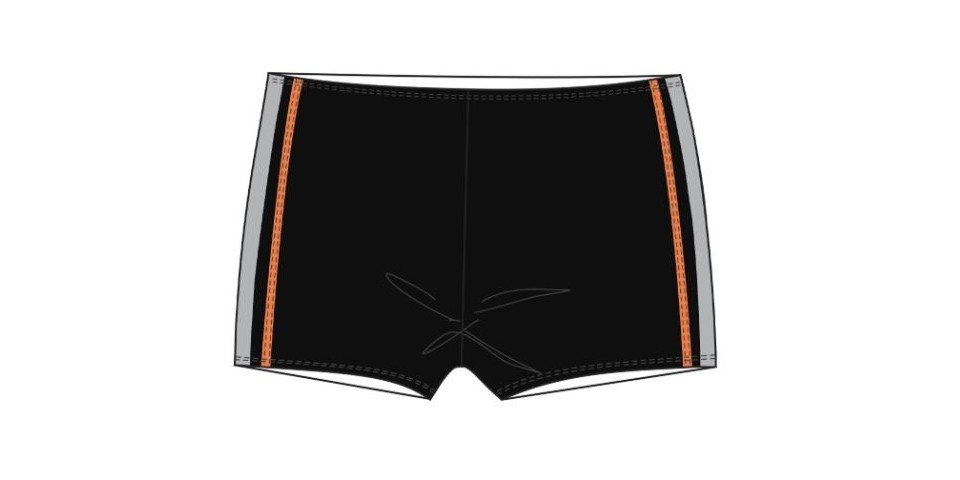 Fashy Boxer-Badehose Badehose Kinder Boxer schwarz grau orange Fashy Boxer-Badehose Badehose Kinder Boxer schwarz grau orange von Fashy