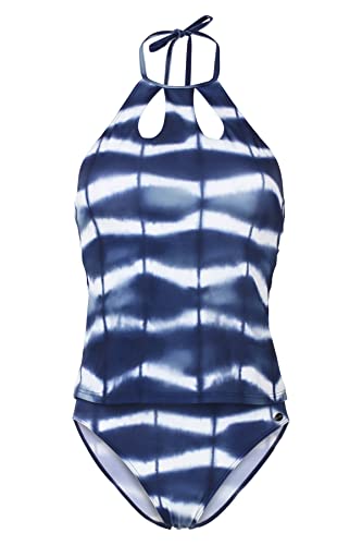 Fashy Damen Tankini-Badeanzug, Blau, 36 / B EU von Fashy