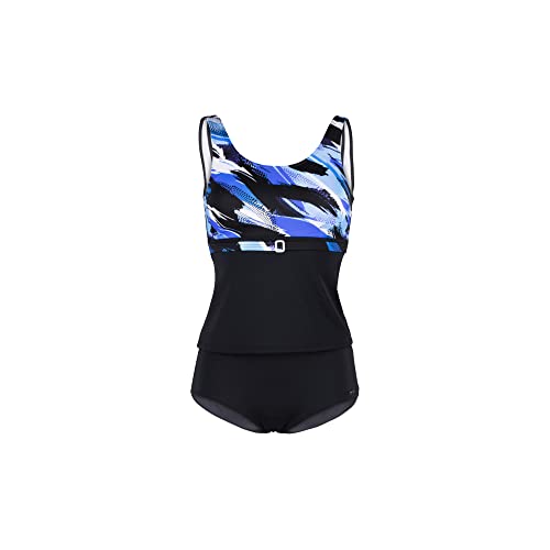 Fashy Damen Women's Tankini Set, Schwarz/Blau, 46 / C EU Fashy Damen Women's Tankini Set, Schwarz/Blau, 46 / C EU von Fashy