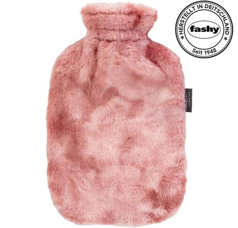 Fashy Wärmflasche Fahsy Wärmflasche mit flauschigem Plüschbezug von Fashy