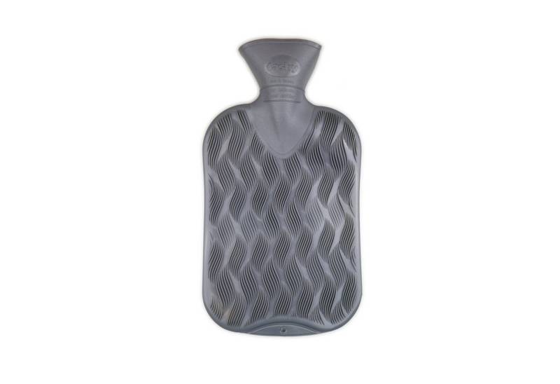 Fashy Wärmflasche Fashy Wärmflasche Wellenkaro-Halblamelle 2,0L grau von Fashy