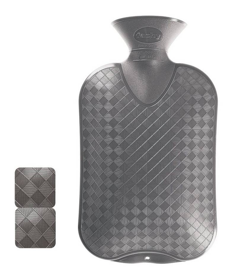 Fashy Wärmflasche Wärmflasche Kunststoff Glatte Ausführung 2 Liter Grau Fashy 6420-21 von Fashy