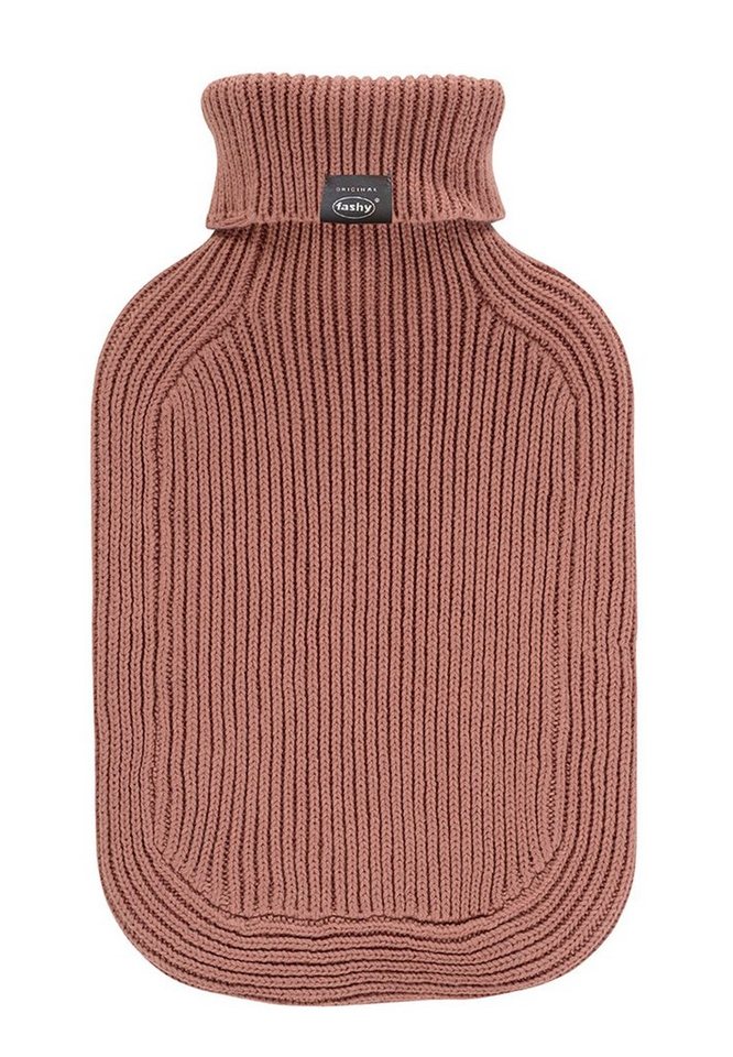 Fashy Wärmflasche Wärmflasche mit Rollkragen Strickbezug 2 Liter Braun Baumwolle Fashy von Fashy