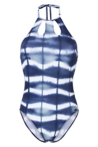 fashy Damen Badeanzug in Batikoptik aus recyceltem Material von Fashy