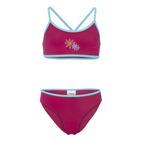 fashy Mädchen Bikini-Set, Farbe: Rosa, 92 cm (2er Pack) von Fashy