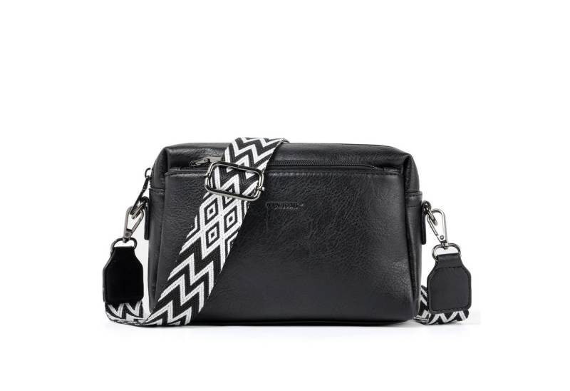 Fassiona Umhängetasche Damen Handy Umhängetasche, Crossbody Schultertasche (Drei Reißverschlussfächern mit Verstellbar Abnehmbar Schultergurt), Handtasche Damen für Tägliches Arbeiten,Einkaufen,Reisen von Fassiona