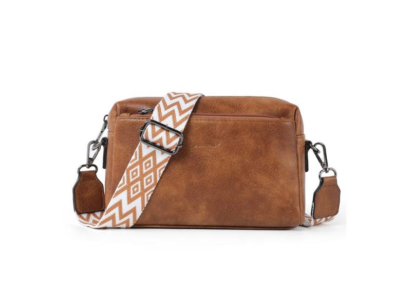 Fassiona Umhängetasche Damen Handy Umhängetasche, Crossbody Schultertasche (Drei Reißverschlussfächern mit Verstellbar Abnehmbar Schultergurt), Handtasche Damen für Tägliches Arbeiten,Einkaufen,Reisen von Fassiona