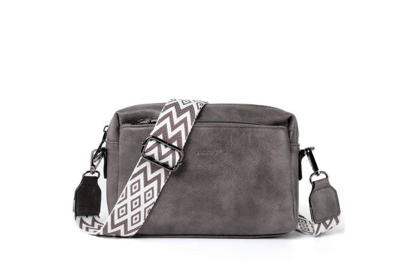 Fassiona Umhängetasche Damen Handy Umhängetasche, Crossbody Schultertasche (Drei Reißverschlussfächern mit Verstellbar Abnehmbar Schultergurt), Handtasche Damen für Tägliches Arbeiten,Einkaufen,Reisen von Fassiona