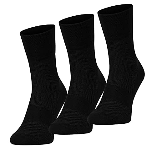 Fast Cycles -3er Pack atmungsaktive Sportsocken-Fahrradsocken-Sneakersocken-Laufsocken- für Damen und Herren. Für Mountainbiking, Spinning, Fitness, Tennis, Joggen und Laufen. Schwarz 35-39 von Fast Cycles