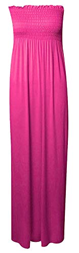 Fast Fashion Damen Maxi Kleid Plus Größe Plain Umführungsvorrichtung Bandeau von Fast Fashion