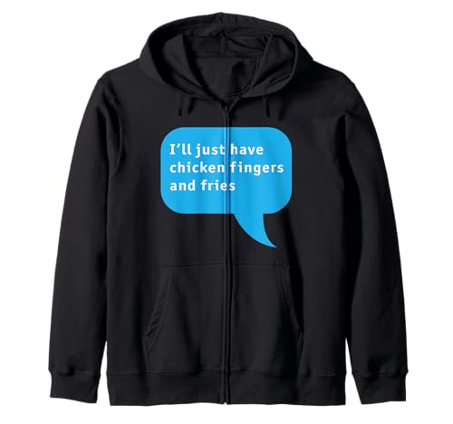 Lustige Hühner-Finger-Tender und Pommes Frites Kinder-Mahlzeit Fast Food Kapuzenjacke Lustige Hühner-Finger-Tender und Pommes Frites Kinder-Mahlzeit Fast Food Kapuzenjacke von Fast Food Fun Merch
