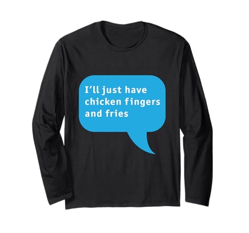 Lustige Hühner-Finger-Tender und Pommes Frites Kinder-Mahlzeit Fast Food Langarmshirt Lustige Hühner-Finger-Tender und Pommes Frites Kinder-Mahlzeit Fast Food Langarmshirt von Fast Food Fun Merch
