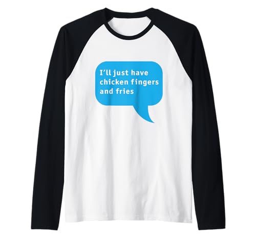 Lustige Hühner-Finger-Tender und Pommes Frites Kinder-Mahlzeit Fast Food Raglan Lustige Hühner-Finger-Tender und Pommes Frites Kinder-Mahlzeit Fast Food Raglan von Fast Food Fun Merch