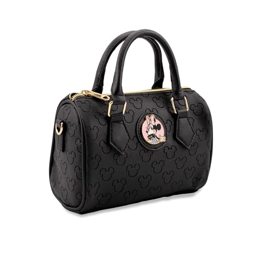 Disney Minnie Mouse Mini Purse Crossbody Handtasche für Frauen | Leder Damen Schultertasche Handtasche Satchel mit geprägtem Druck | Minnie Mouse Zubehör für Mädchen, Jungen, Erwachsene, Uni, von Fast Forward
