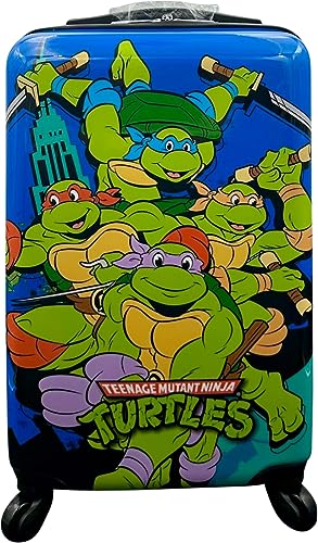 Fast Forward Kinder-Handgepäck, 50,8 cm, leicht, lizenziert, Hard-Side, Mehrfarbig, Carry-On 20 Inch, Ninja Turtles von Fast Forward