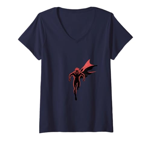 Damen Schnelle Super Hero Comic Style Action SpeedMarke: T-Shirt mit V-Ausschnitt Damen Schnelle Super Hero Comic Style Action SpeedMarke: T-Shirt mit V-Ausschnitt von Fast Super Hero Comic Fans Speed Runner Action.