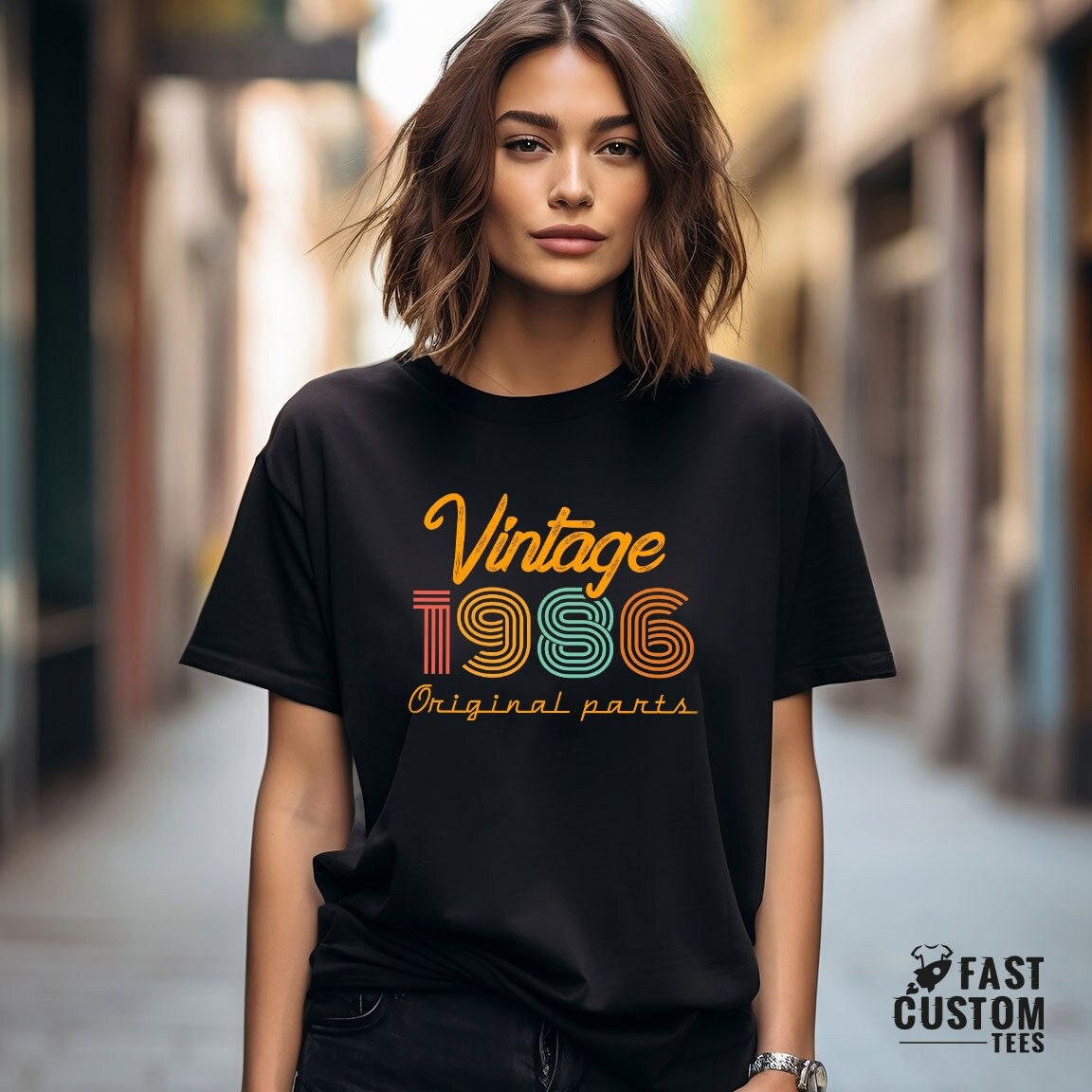 38.geburtstag Shirt, Vintage T 1986 Geschenk Für Frauen, Shirt Männer, Retro Shirts von FastCustomTees