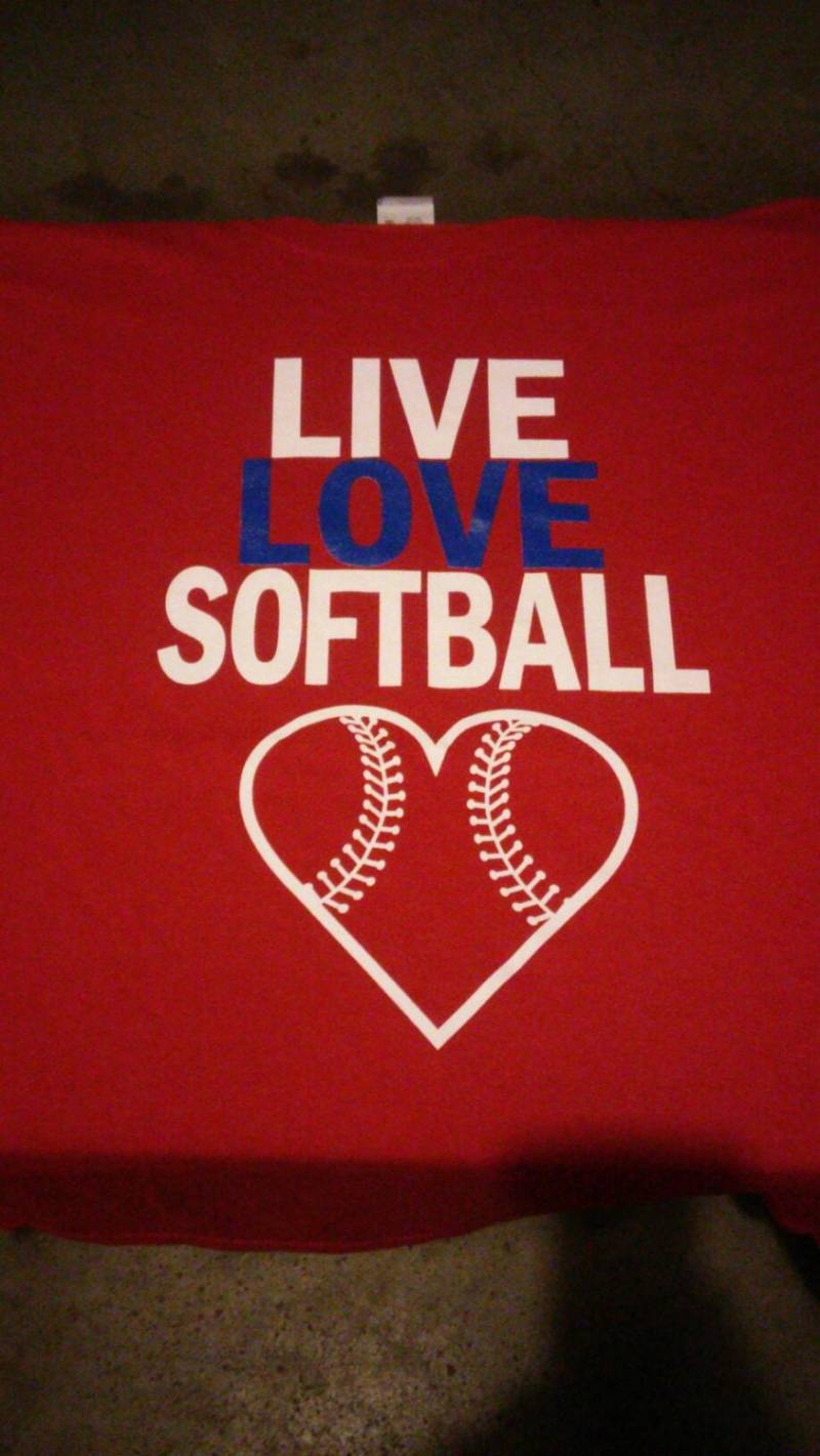 Live Love-Softball-T-Shirts von FastTrackSports