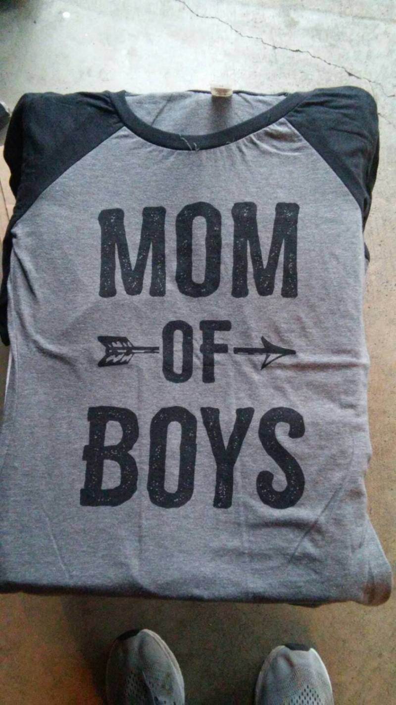 Mama Von Jungen Raglan Style 3/4 Ärmel T-Shirts von FastTrackSports