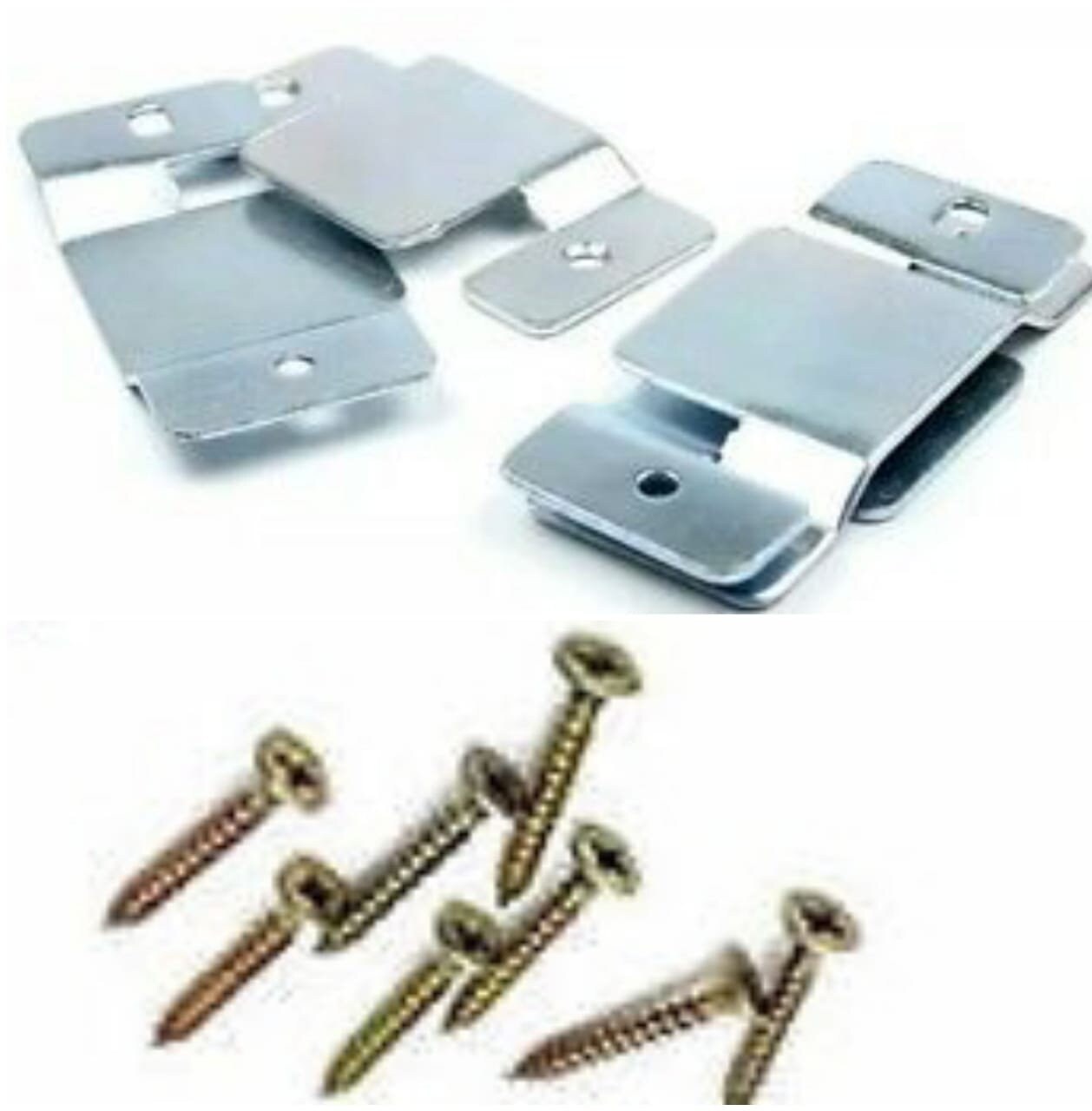 4 X Metallverbinder Für Ecksofabetten/Diwanbett Ineinandergreifende Verbindungsclips Halterungen | Freie Schrauben 4 X Metallverbinder Für Ecksofabetten/Diwanbett Ineinandergreifende Verbindungsclips Halterungen | Freie Schrauben von FasttrackShop