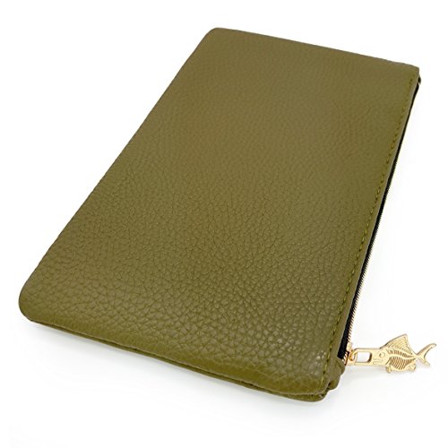 Olive Grün Kunstleder/Leder Look Bleistift Fall – von Fat Bauch Fisch Olive Grün Kunstleder/Leder Look Bleistift Fall – von Fat Bauch Fisch von Fat Belly Fish