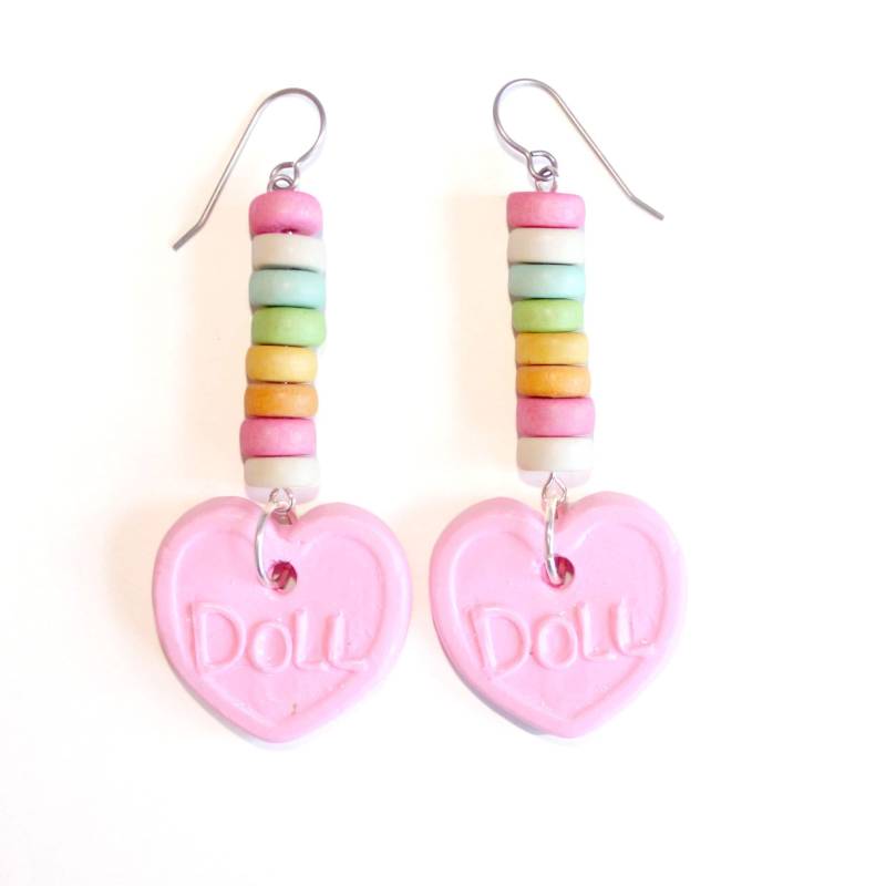 Candy Ohrringe Faux Pastell Rainbow Gespräch Herz Kawaii Essen Schmuck Candy Ohrringe Faux Pastell Rainbow Gespräch Herz Kawaii Essen Schmuck von FatallyFeminine