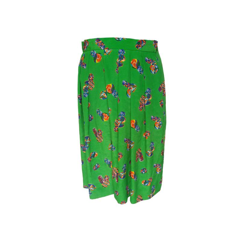 Vintage Doncaster Womens Golf Shorts Größe 10 Grün Neuheit Print Hoch Taillierte Culottes von FateOrFaded