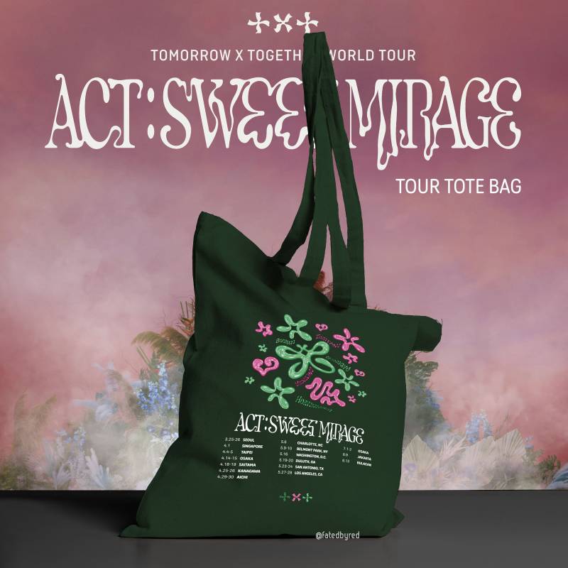Txt Act Sweet Mirage Tour Bag Moa Fan Tomorrow X Together Kpop Gift Merch World Tour Tote Merchandise Concert Sugar Rush Ride von FatedbyRed