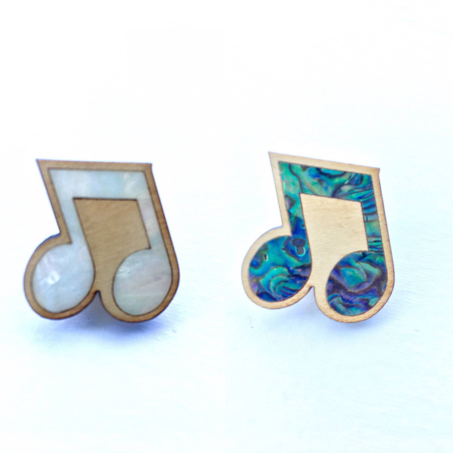 Musik Note Inlay Pin von Fatfreddyscaps