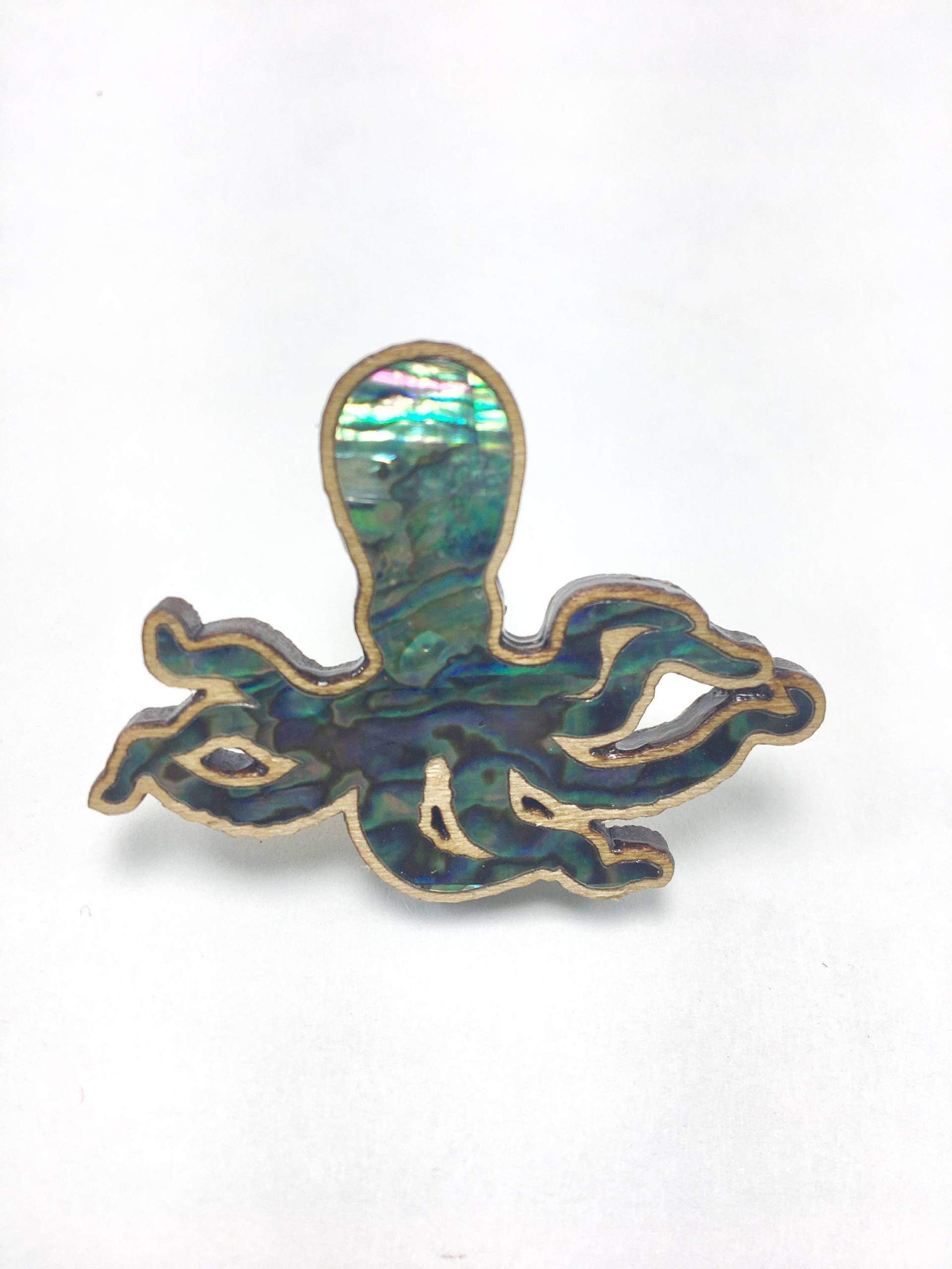 Oktopus Inlay Pin von Fatfreddyscaps