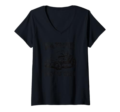 Damen Vatertag – Papa – Papa – Vater mäht am besten T-Shirt mit V-Ausschnitt Damen Vatertag – Papa – Papa – Vater mäht am besten T-Shirt mit V-Ausschnitt von Father Mows Best