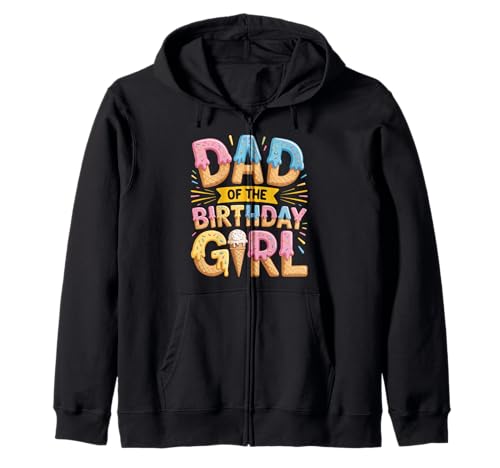 Zum ersten Mal Papa von The Birthday Girl Ice Cream Drip Dad To Be Kapuzenjacke Zum ersten Mal Papa von The Birthday Girl Ice Cream Drip Dad To Be Kapuzenjacke von Father Of The Birthday Girl Dripping Icecream Co.