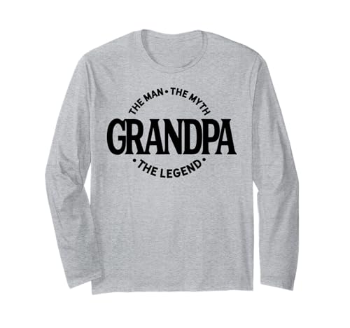 der mann der mythos opa die legende vatertag opa Langarmshirt der mann der mythos opa die legende vatertag opa Langarmshirt von Father's Birthday Gift